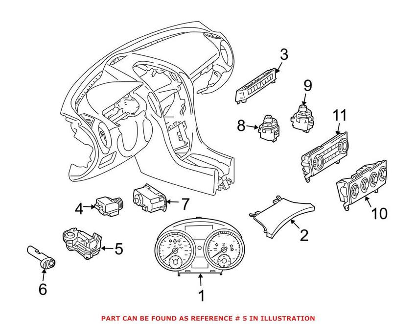 Mercedes Steering Column Lock 0375456132 - Genuine Mercedes